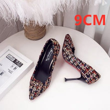 Cargar imagen en el visor de la galería, Marlisasa Femmes Hauts Talons Women Fashion Classic Flock High Heel Shoes Lady Office Grey High Heel Shoes Female Pumps F2912